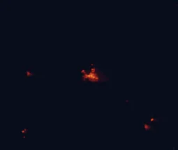 Satellite night-light map of the 50 km around Dubbo, with Narromine and Wellington marked