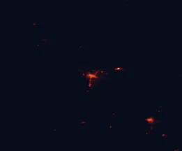 Satellite night-light map around Griffith