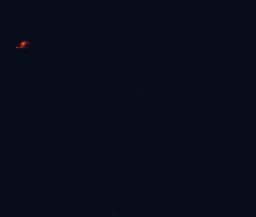Satellite night-light map around Kinchega National Park