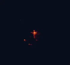 Satellite night-light map around Alice Springs
