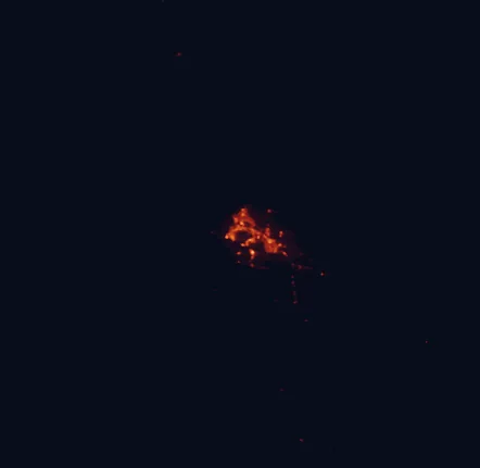 Satellite night-light map around Charles Darwin National Park