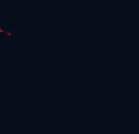 Satellite night-light map around Elsey National Park