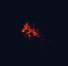Satellite night-light map around Palmerston