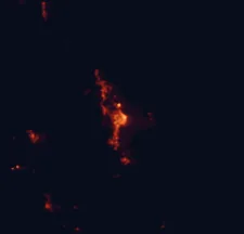 Satellite night-light map of the 50 km around Cairns, with Redlynch, White Rock and Mareeba marked