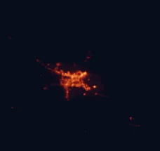 Satellite night-light map around Townsville