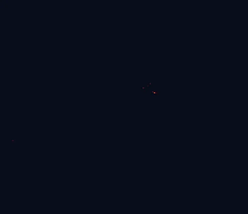 Satellite night-light map around Arkaroola