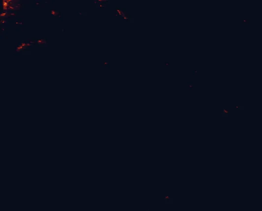 Satellite night-light map around Coorong National Park