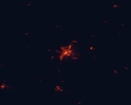 Satellite night-light map around Bendigo