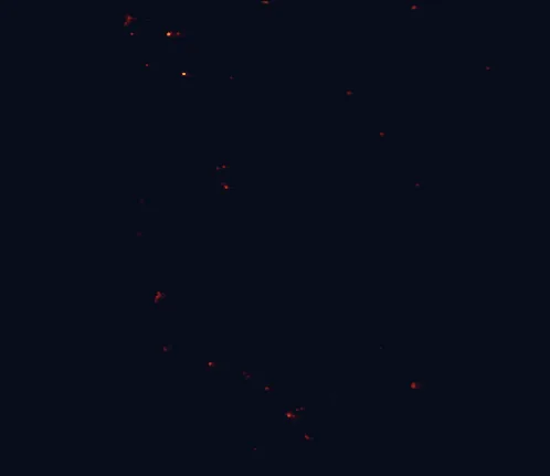 Satellite night-light map around Alexander Morrison National Park