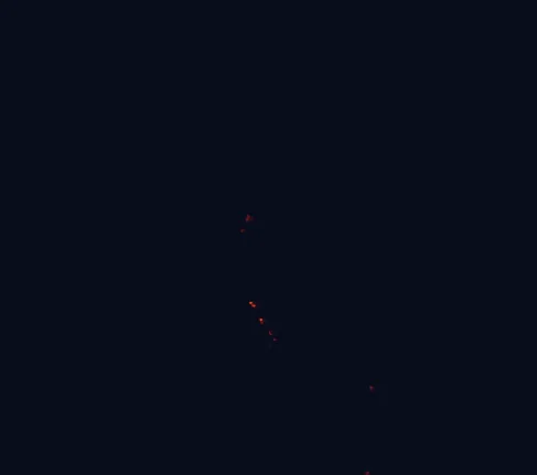 Satellite night-light map around Kalbarri National Park