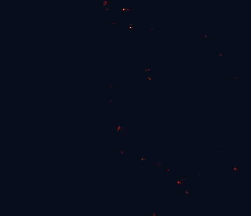 Satellite night-light map around Lesueur National Park