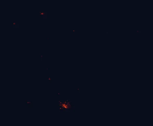 Satellite night-light map around Stirling Range National Park