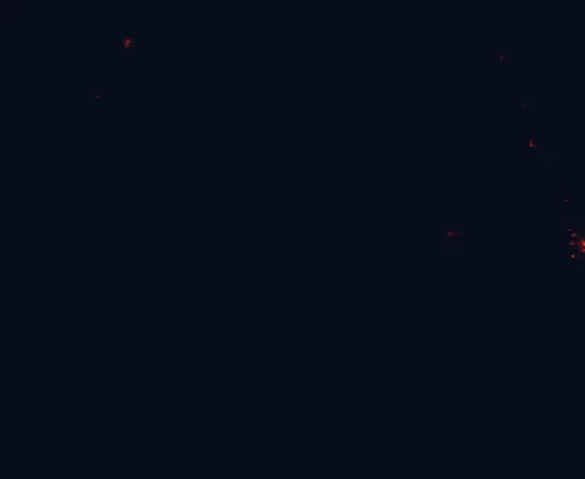 Satellite night-light map around Walpole-Nornalup National Park