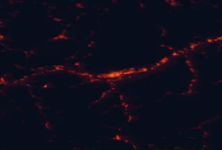 Satellite night-light map of the 50 km around Innsbruck, with Hall in Tirol, Rum and Garmisch-Partenkirchen marked