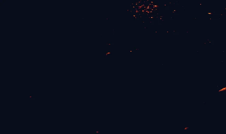 Satellite night-light map around Willmore Wilderness Park