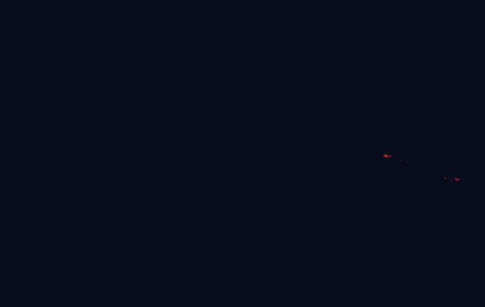 Satellite night-light map around Cape Scott Provincial Park