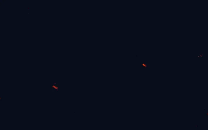 Satellite night-light map around Glacier National Park, BC