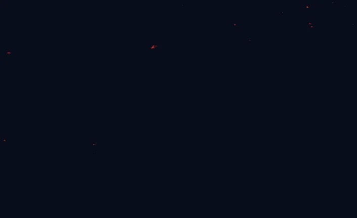Satellite night-light map around Hamber Provincial Park
