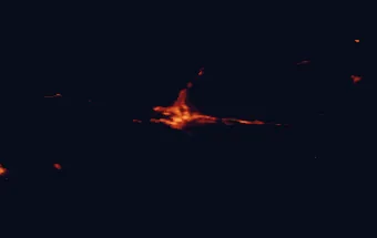 Satellite night-light map around Kamloops