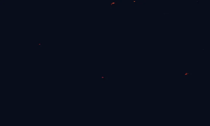 Satellite night-light map around Mount Robson Provincial Park