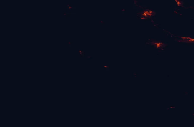 Satellite night-light map of the 100 km around Pacific Rim National Park Reserve, with Courtenay, Port Alberni and Comox marked