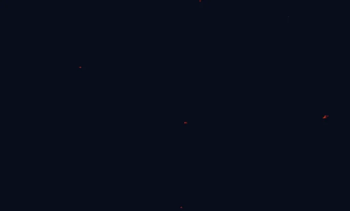 Satellite night-light map around Rearguard Falls Provincial Park