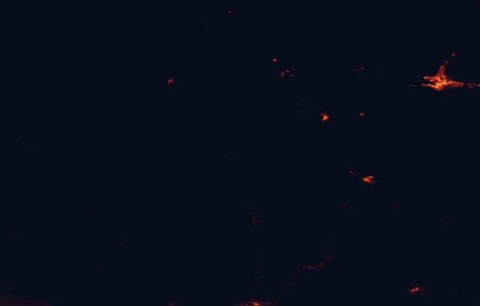 Satellite night-light map around Skihist Provincial Park