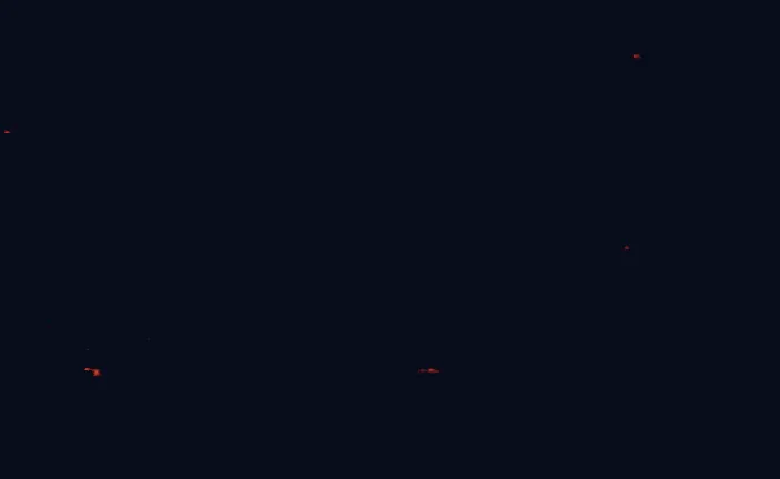 Satellite night-light map around Wells Gray Provincial Park