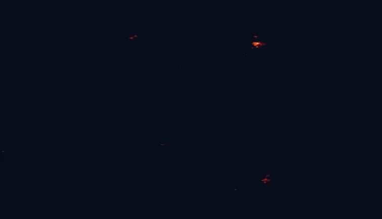 Satellite night-light map around Pisew Falls Provincial Park