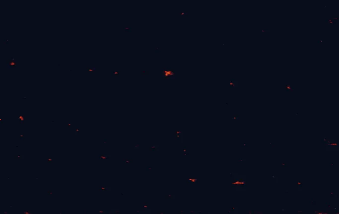 Satellite night-light map around Riding Mountain National Park