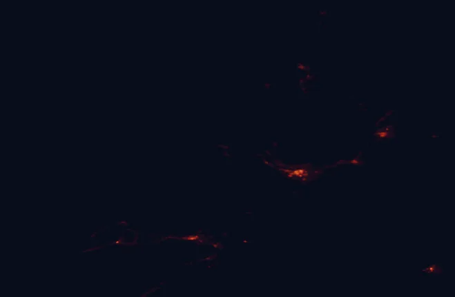 Satellite night-light map around Blow Me Down Provincial Park