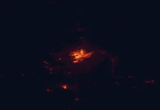 Satellite night-light map around Sault Ste. Marie