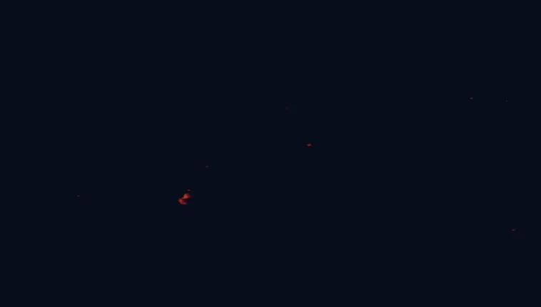 Satellite night-light map around Lac La Ronge Provincial Park