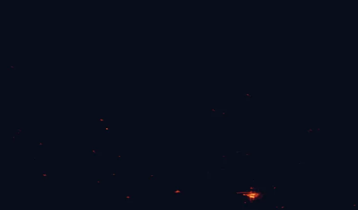 Satellite night-light map around Prince Albert National Park