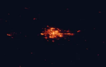 Satellite night-light map around Regina