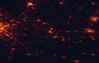 Satellite night-light map of the 50 km around Kolín, with Pardubice, Hradec Králové and Kutná Hora marked
