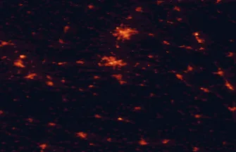 Satellite night-light map of the 50 km around Chrudim, with Pardubice, Hradec Králové and Kolín marked