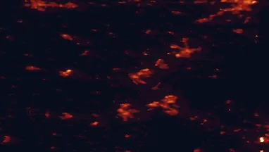 Satellite night-light map of the 50 km around Vejle, with Hedensted, Kolding and Horsens marked