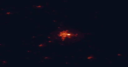 Satellite night-light map of the 50 km around Tartu, with Elva, Jõgeva and Põlva marked