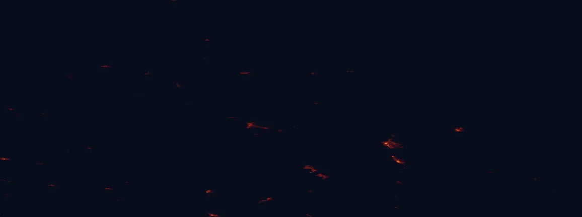 Satellite night-light map around Pallas-Yllästunturi National Park