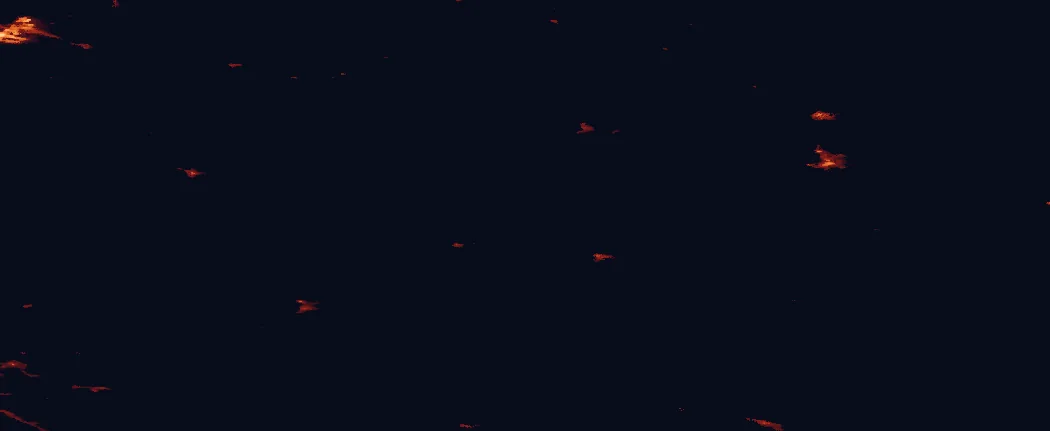 Satellite night-light map around Syöte National Park