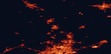 Satellite night-light map of the 50 km around Hyvinkää, with Vantaa, Lahti and Nurmijärvi marked