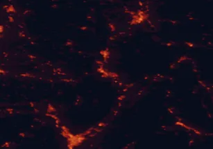 Satellite night-light map of the 50 km around Chambéry, with Grenoble, Aix-les-Bains and Annecy marked
