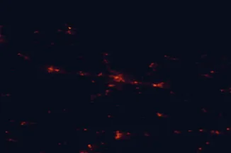 Satellite night-light map of the 50 km around Saint-Brieuc, with Langueux, Lamballe and Pordic marked