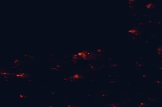 Satellite night-light map of the 50 km around Saint-Malo, with Dinard, Dinan and Granville marked