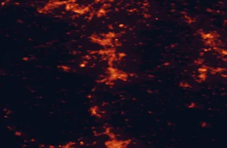 Satellite night-light map of the 50 km around Metz, with Thionville, Esch-sur-Alzette and Marly marked