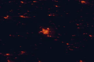 Satellite night-light map of the 50 km around Troyes, with Romilly-sur-Seine, Vitry-le-François and La Rivière-de-Corps marked