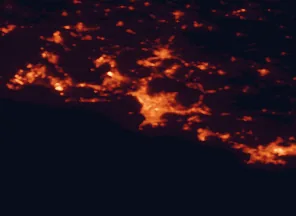 Satellite night-light map of the 50 km around Marseille, with Aix-en-Provence, Toulon and Aubagne marked
