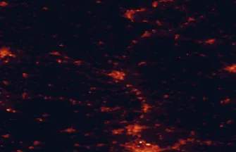 Satellite night-light map of the 50 km around Bamberg, with Fürth, Erlangen and Forchheim marked