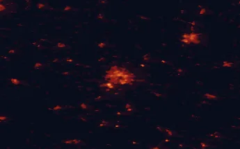Satellite night-light map of the 50 km around Kassel, with Göttingen, Baunatal and Vellmar marked
